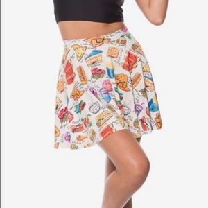 Munchies Cream Skater Skirt